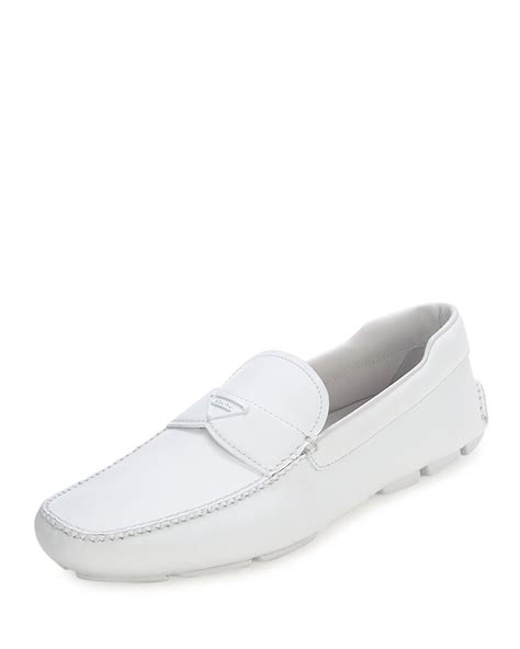 mens loafers prada white sole|prada loafers.